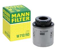 MANN-FILTER Filtre à huile W 712/93 – filtre vissé – pour VW, SEAT, AUDI, SKODA