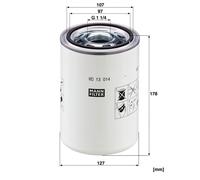 MANN-FILTER WD 13 014 Filtre, système hydraulique de travail