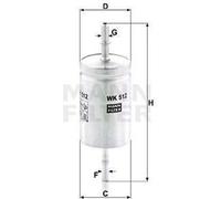 MANN FILTER WK 512 Filtre à carburant Pièces auto Pièces auto Jeu de filtres à essence