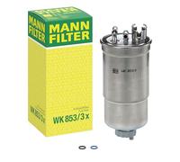 MANN-FILTER Filtre à carburant WK 853/3 x – Pour Audi, VW, Skoda et utilitaires