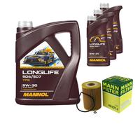 Mann Filtre À 8L mannol Longlife 504/507 5W-30 pour Mercedes Gle W166 350 D