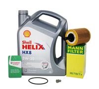 Mann Filtre à Huile + 5l 5W-30 pour VW Golf 4 5 6 Passat Audi A4 A6 A3 Seat