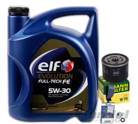 Mann Filtre + Elf 5W30 pour DCI Dacia Duster Renault Clio 3 Modus Scenic 1 2 3