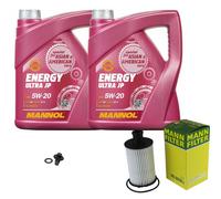 MANN Inspection Set 10 L MANNOL Energy 5W-20 Pour Jaguar F-Type Cabriolet