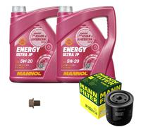 MANN Inspection Set 10 L MANNOL Energy 5W-20 pour Nissan Pick-up 2.4 4WD