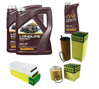 Mann Inspection Set 11L mannol Longlife 504/507 5W-30 pour , Audi A6