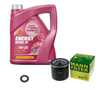 MANN Inspection Set 5 L MANNOL Energy 5W-20 Pour Daihatsu Terios 1.5 4x4