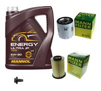 MANN Inspection Set 5 L MANNOL Energy 5W-20 Pour Ford C-Max II 1.0 EcoBoost