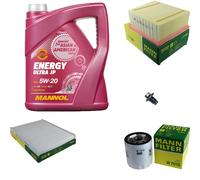 MANN Inspection Set 5 L MANNOL Energy 5W-20 Pour Ford Ecosport Fiesta VI