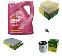 MANN Inspection Set 5 L MANNOL Energy 5W-20 Pour Ford Ecosport Fiesta VI