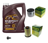 MANN Inspection Set 5 L MANNOL Energy 5W-20 Pour Ford Kuga II 1.5 EcoBoost