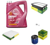 MANN Inspection Set 5 L MANNOL Energy 5W-20 Pour Hyundai i30 1.4 1.6 GDi