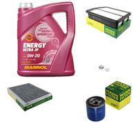 MANN Inspection Set 5 L MANNOL Energy 5W-20 Pour Hyundai i30 1.4 1.6 GDi
