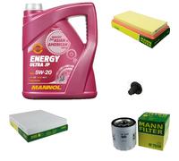 MANN Inspection Set 5 L MANNOL Energy 5W-20 Pour Jeep Patriot 2.4 4x4 Dodge