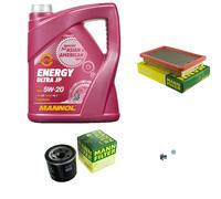MANN Inspection Set 5 L MANNOL Energy 5W-20 Pour Mazda MX-5 II 1.6 16V 1.8