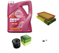 MANN Inspection Set 5 L MANNOL Energy 5W-20 Pour Nissan Almera Tino 1.8 2.0