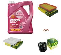 MANN Inspection Set 5 L MANNOL Energy 5W-20 Pour Nissan X-Trail 2.5 4x4 2.0