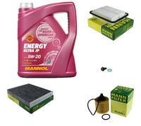 MANN Inspection Set 5 L MANNOL Energy 5W-20 Pour Toyota Auris 1.3 Corolla