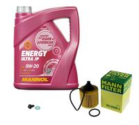 MANN Inspection Set 5 L MANNOL Energy 5W-20 Pour Toyota Yaris Verso 1.3