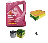 MANN Inspection Set 5 L MANNOL Energy Ultra JP 5W-20 Pour Ford Focus II 1.6 1.4