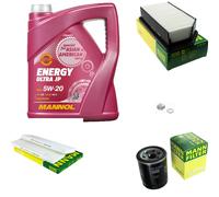 MANN Inspection Set 5 L MANNOL Energy Ultra JP 5W-20 Pour Hyundai i20 1.2