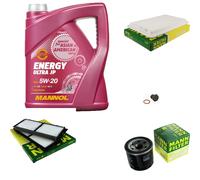 MANN Inspection Set 5 L MANNOL Energy Ultra JP 5W-20 Pour Mazda 3 1.6 MZR