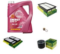 MANN Inspection Set 5 L MANNOL Energy Ultra JP 5W-20 Pour Mazda 5 2.0 CD