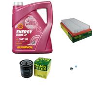 MANN Inspection Set 5L MANNOL Energy 5W-20 Pour Mazda 6 Kombi 2.0 MZR 1.8