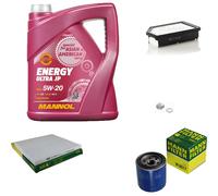 MANN Inspection Set 5L MANNOL Energy Ultra JP 5W-20 Pour KIA Rio III 1.4 CVVT