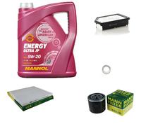 MANN Inspection Set 5L MANNOL Energy Ultra JP 5W-20 Pour KIA Rio III 1.4 CVVT