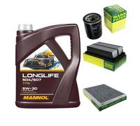 MANN Inspection Set 5L MANNOL LONGLIFE 504/507 5W-30 Pour Hyundai I20 GB 1.2