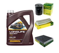 MANN Inspection Set 5L MANNOL LONGLIFE 504/507 5W-30 Pour Toyota Previa _R3_