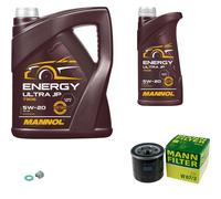 MANN Inspection Set 6 L MANNOL Energy 5W-20 Pour Daihatsu Terios 1.5 4x4