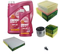 MANN Inspection Set 6 L MANNOL Energy 5W-20 Pour Ford Fiesta VI B-Max 1.6