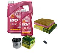 MANN Inspection Set 6 L MANNOL Energy 5W-20 Pour Ford Fusion 1.4 1.6 1.25