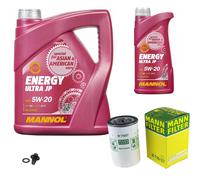 MANN Inspection Set 6 L MANNOL Energy 5W-20 Pour Ford Fusion 1.6 Tourneo