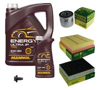 MANN Inspection Set 6 L MANNOL Energy 5W-20 Pour Ford S-Max Galaxy Mondeo V