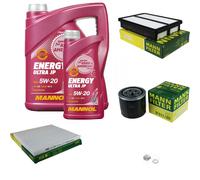 MANN Inspection Set 6 L MANNOL Energy 5W-20 Pour Hyundai Tucson 2.0 2.7 AWD