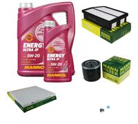 MANN Inspection Set 6 L MANNOL Energy 5W-20 Pour KIA Sportage 2.0 CVVT AWD