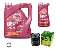 MANN Inspection Set 6 L MANNOL Energy 5W-20 Pour Mazda MX-5 III 1.8 2.0 6