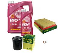 MANN Inspection Set 6 L MANNOL Energy 5W-20 Pour Nissan Almera I Hatchback