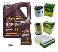 MANN Inspection Set 6 L MANNOL Energy Ultra JP 5W-20 Pour Ford Focus III