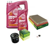 MANN Inspection Set 6 L MANNOL Energy Ultra JP 5W-20 Pour Mazda 323 F IV 1.6 1.3