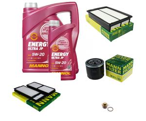 MANN Inspection Set 6 L MANNOL Energy Ultra JP 5W-20 Pour Mazda 5 2.0 CD