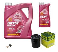 MANN Inspection Set 6 L MANNOL Energy Ultra JP 5W-20 Pour Mazda 626 III 2.0 D