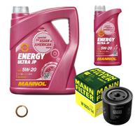 MANN Inspection Set 6 L MANNOL Energy Ultra JP 5W-20 Pour Nissan Patrol III/1
