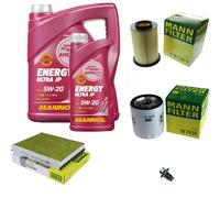 MANN Inspection Set 6L MANNOL Energy 5W-20 Pour Ford C-Max II 1.0 EcoBoost