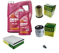 MANN Inspection Set 6L MANNOL Energy 5W-20 Pour Ford C-Max II 1.0 EcoBoost