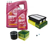MANN Inspection Set 6L MANNOL Energy Ultra JP 5W-20 Pour Hyundai IX35 2.0 KIA