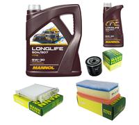 Mann Inspection Set 6L mannol Longlife 504/507 5W-30 pour Dacia Duster Kasten